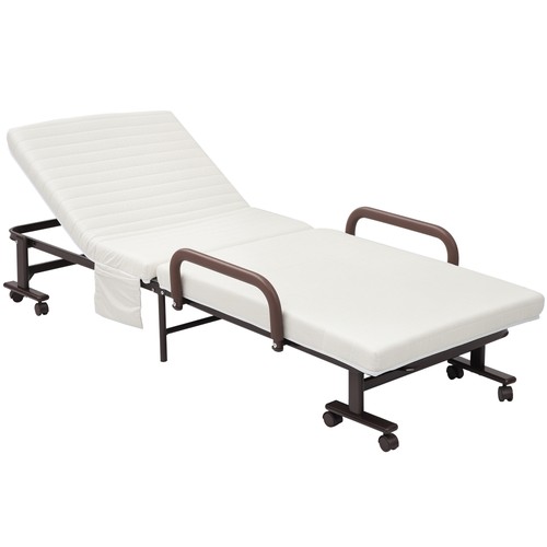 Homcom folding bed with - bed,