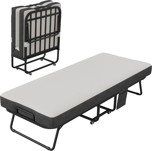 Folding bed with mattress - bed,