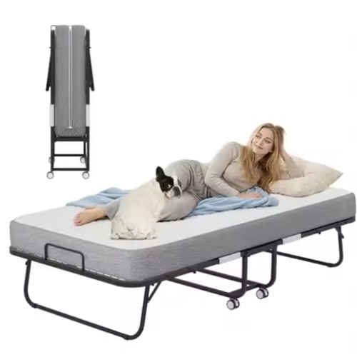 Folding single bed - bed, 10cm