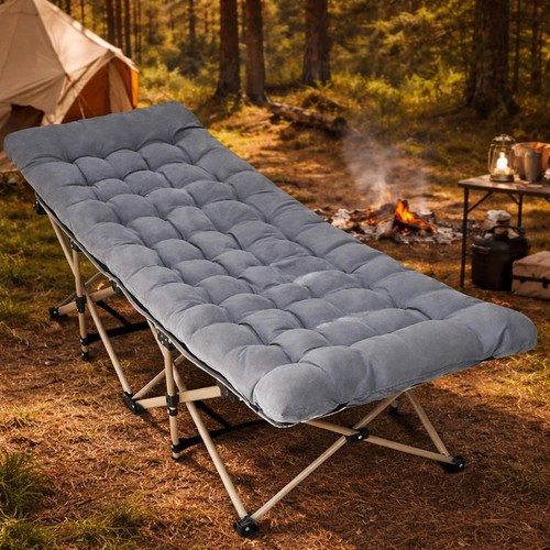 Folding camping cot bed - folding, heavy