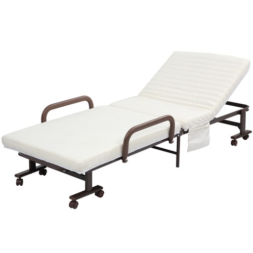 Homcom folding bed with - bed,