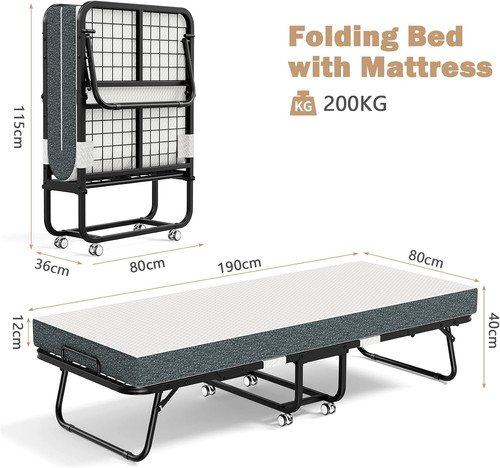 Luxury folding bed frame with - luxury,